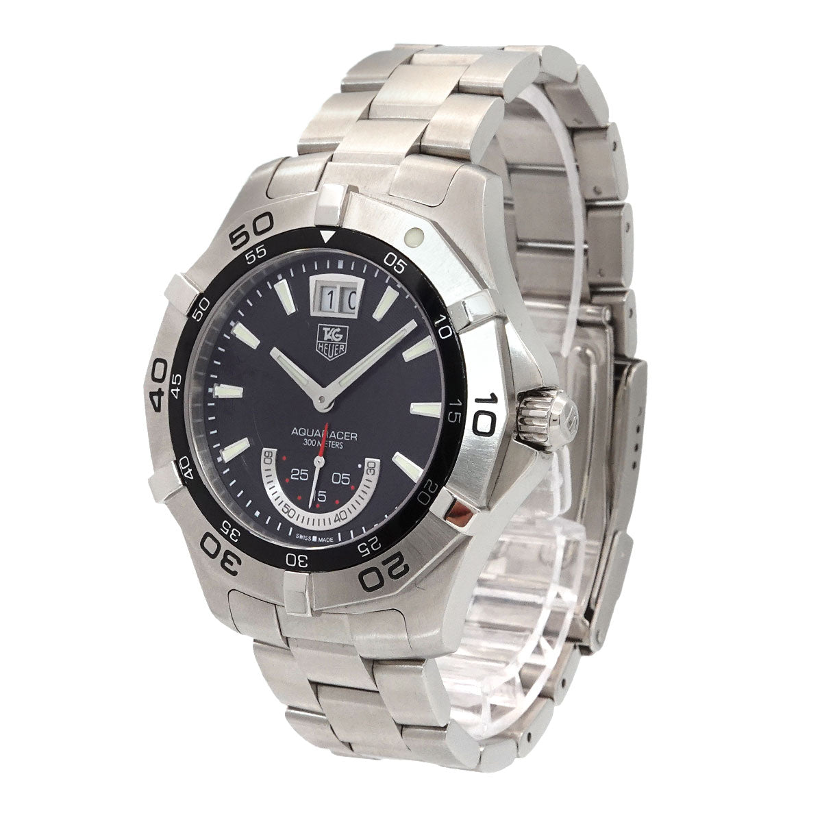 Aqua Racer Grand Date WAF1010 Quartz Date Blak Dial Mens