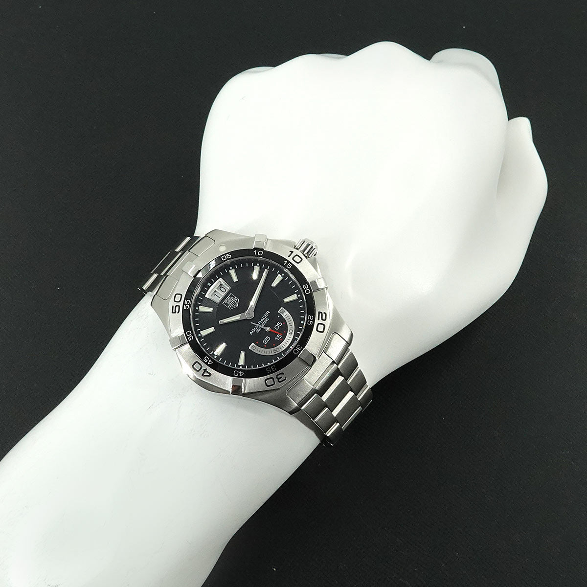 Aqua Racer Grand Date WAF1010 Quartz Date Blak Dial Mens