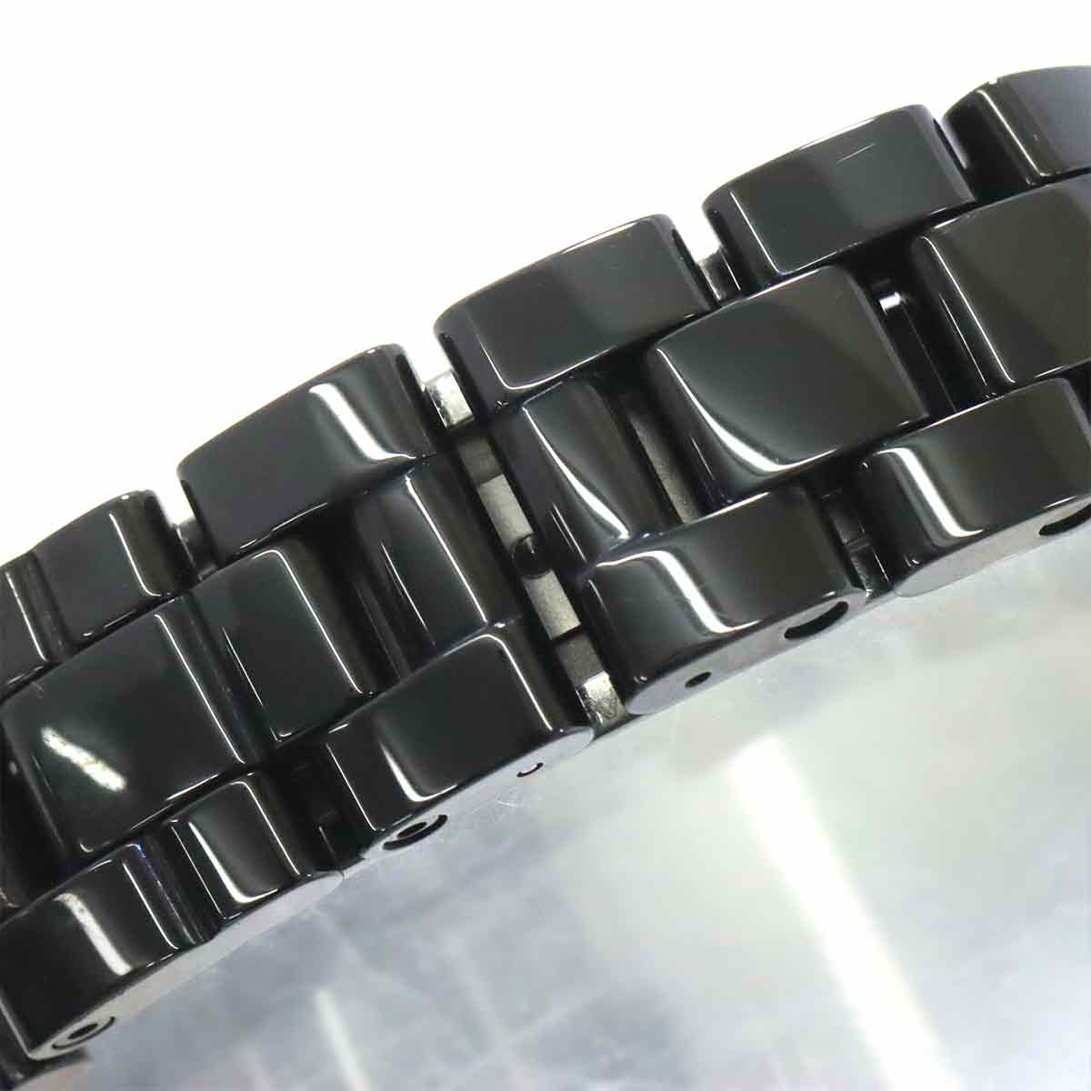 J12 H1625 12P Diamond Quartz Black Dial Ladies Watch