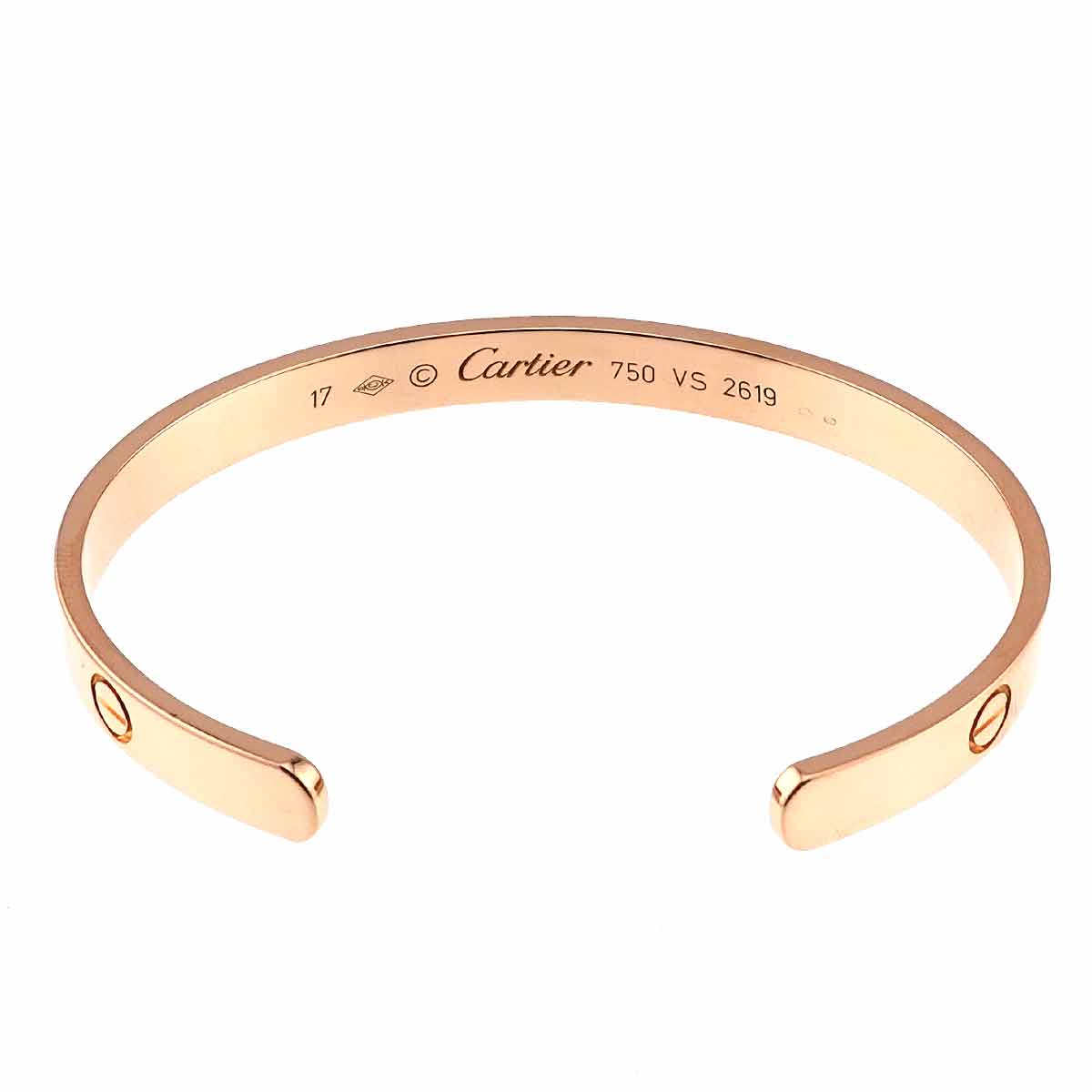 Love Bracelet Open 18K Pink Gold 750 Size17