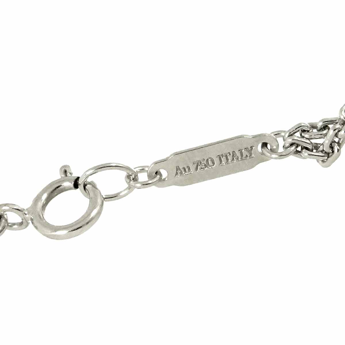 Hardware Diamond 0.74ct Necklace 18K White Gold 750