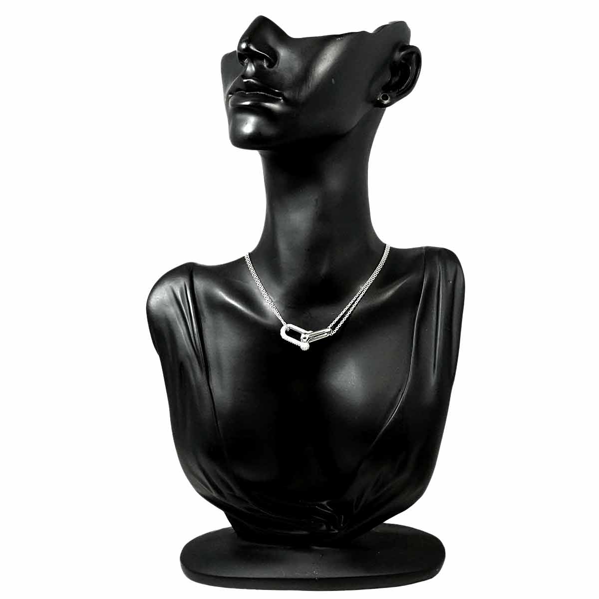 Hardware Diamond 0.74ct Necklace 18K White Gold 750