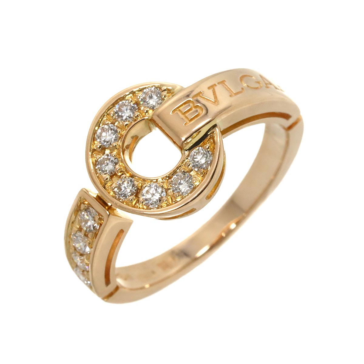 BVLGARIBVLGARI Diamond Ring 18K PG 750 4.5-4.75(US)