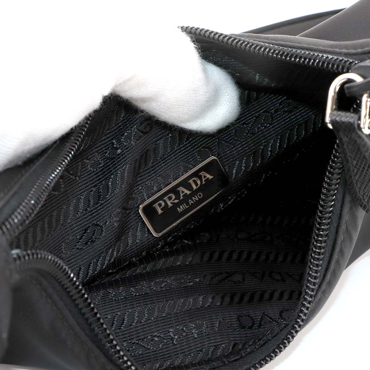 Re-Edition 2000 Mini Hand Bag Nylon Nero Black 1NE515