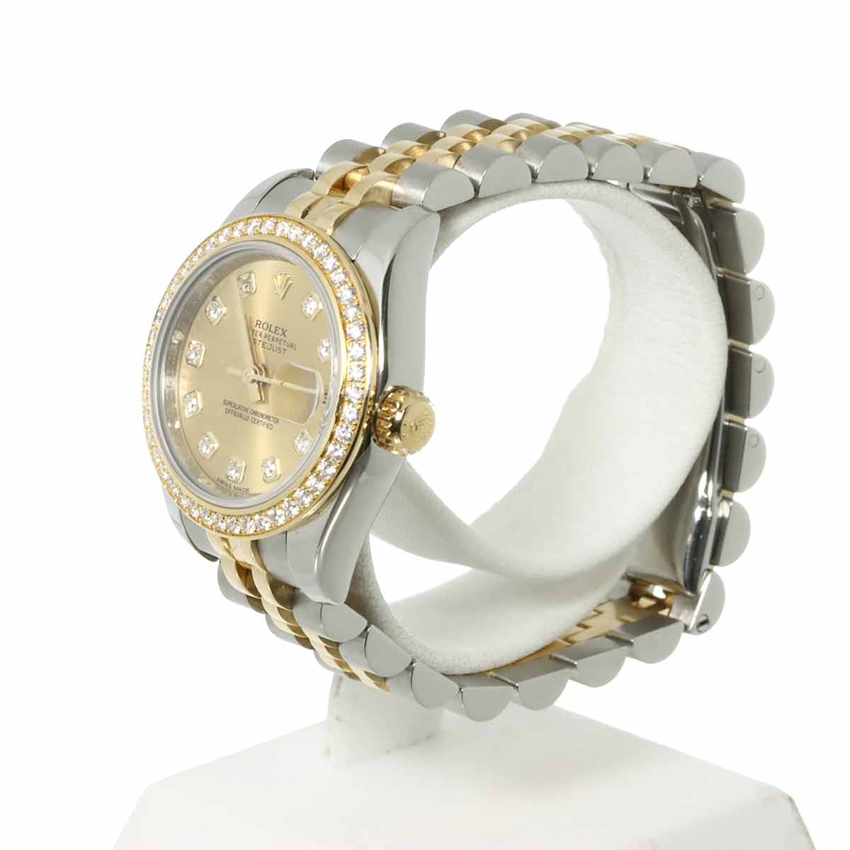 Datejust 179383G Serial G Diamond 750 YG Gold Dial Ladies Watch