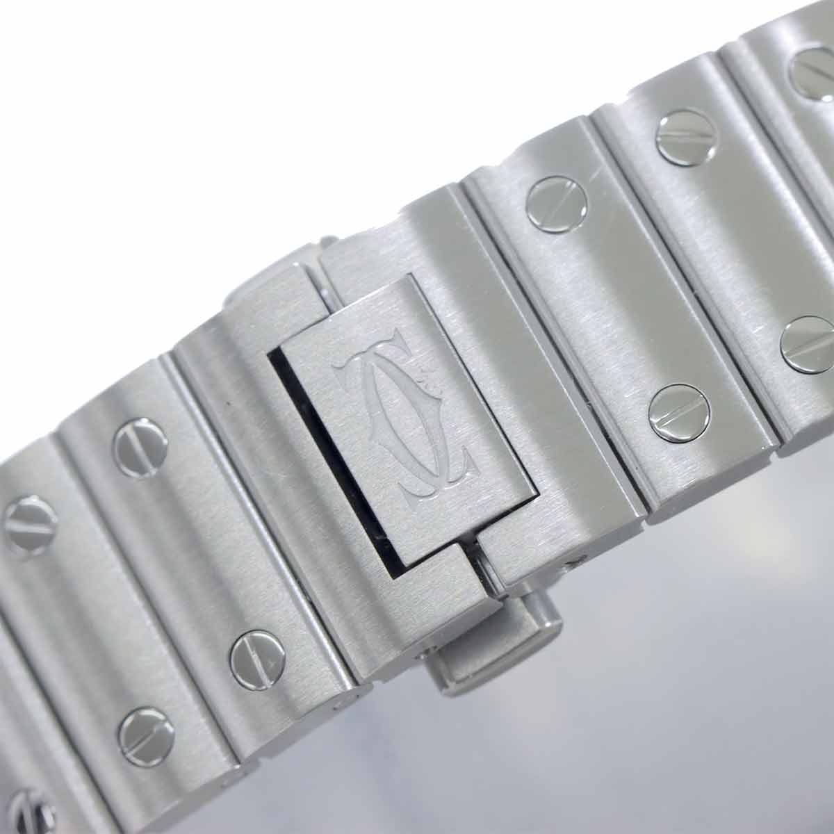 Santos De Cartier W4SA0006 Automatic Bazel Diamond Boys Watch