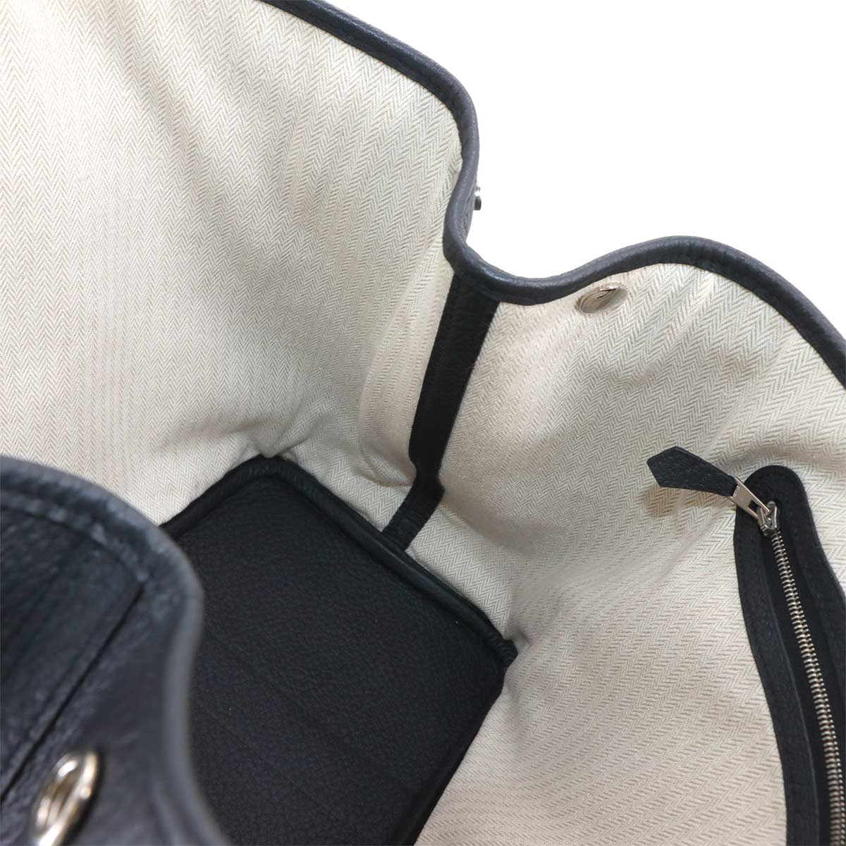 Garden Party 36 PM Tote Bag Negonda Leather Black Purse