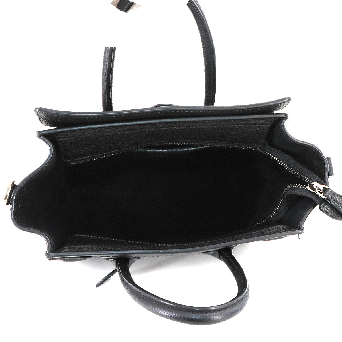 Luggage Nano Shopper Hand Shoulder Bag Leather Black 168243