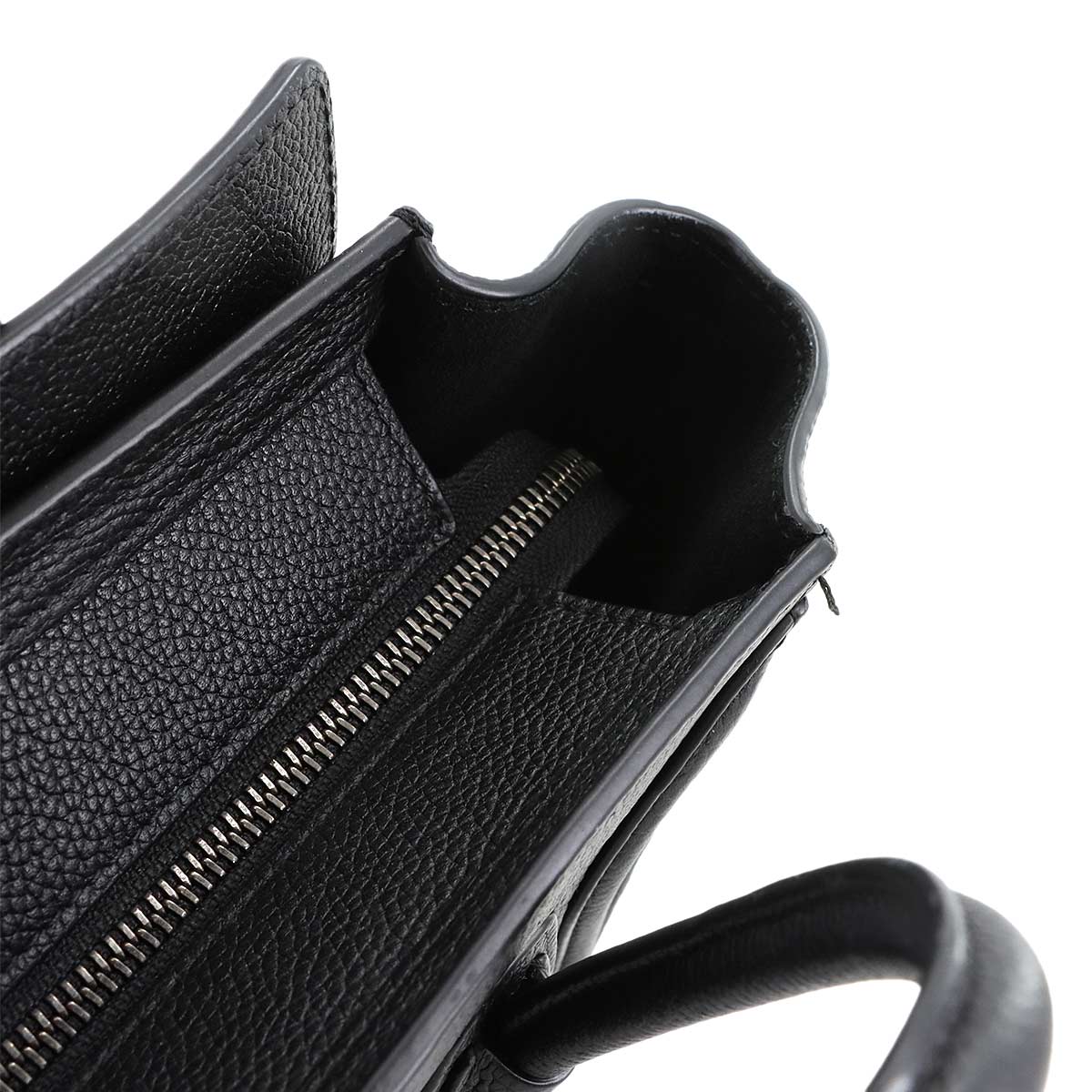Luggage Nano Shopper Hand Shoulder Bag Leather Black 168243