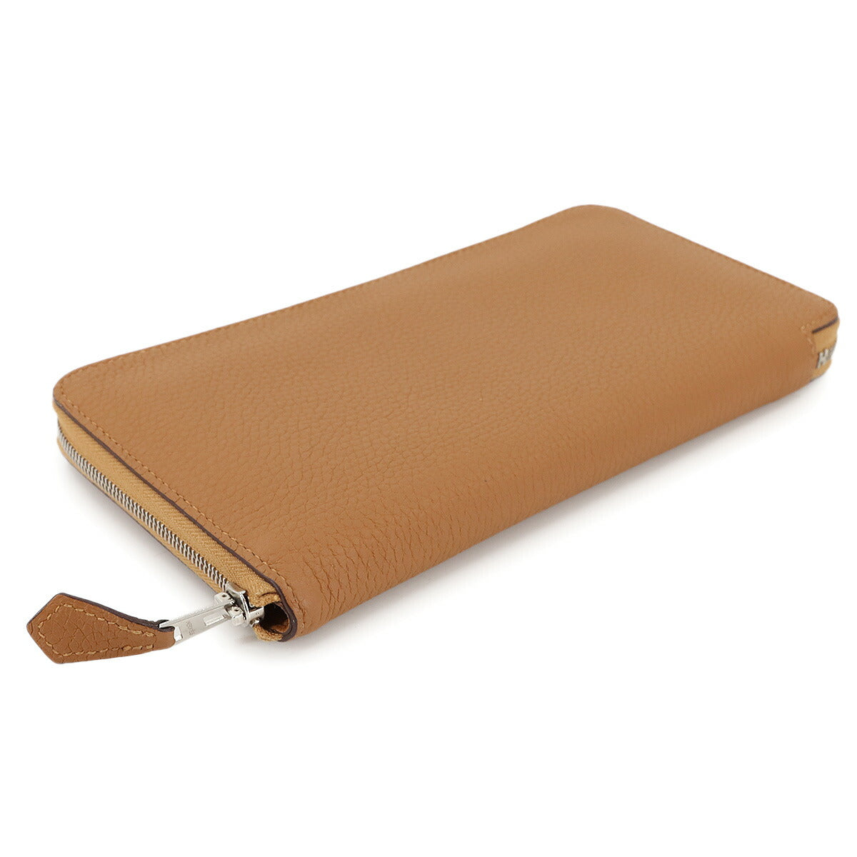 Azapp Long Classic Wallet Veau Togo Caramel
