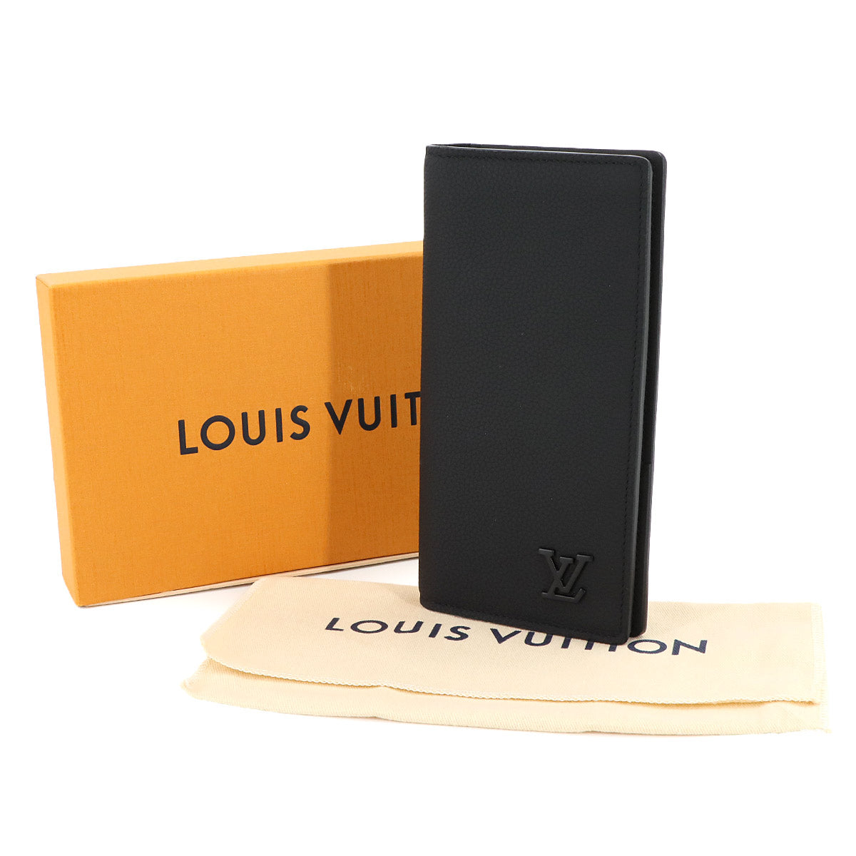 Aerogram Brazza Wallet Leather Noir M69980 Black