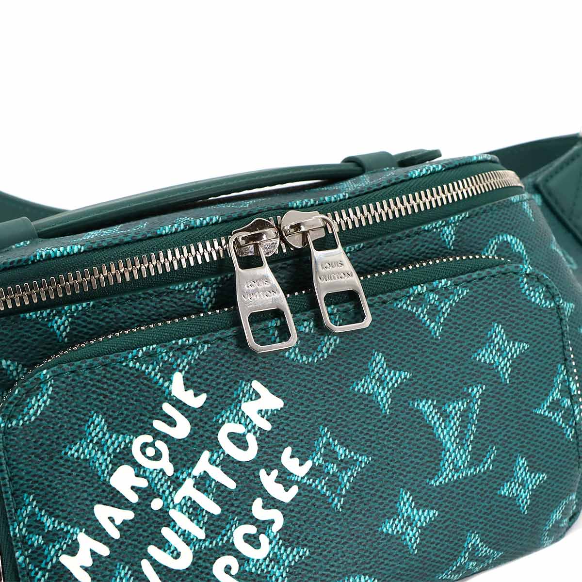 Monogram Heritage Rush Bumbag Crossbody Bag Green M12867