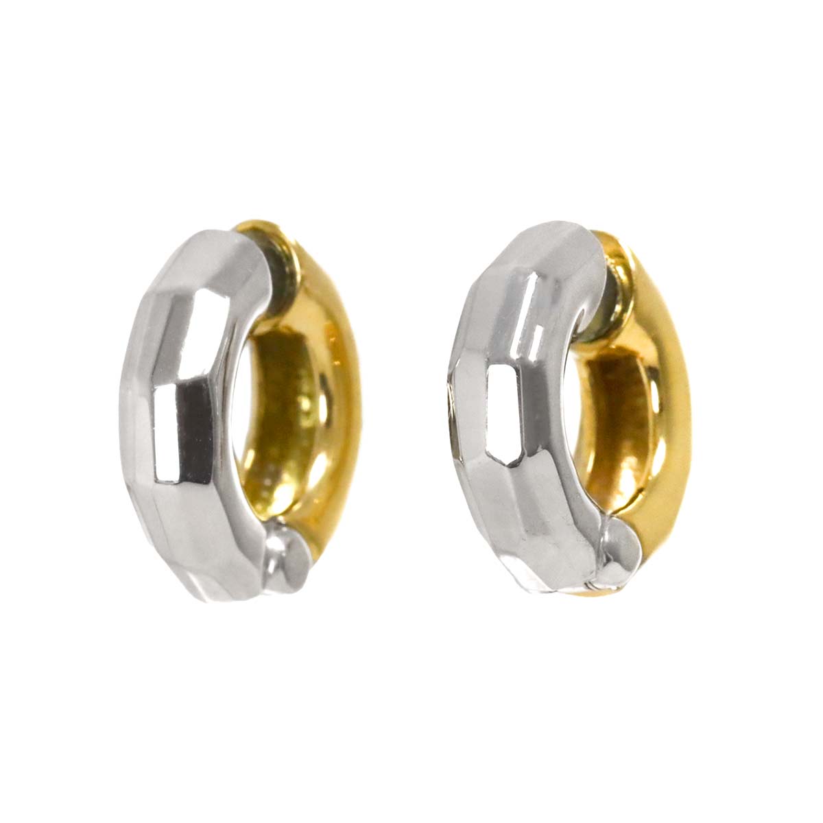 Earrings Clip-on 18K K18 YG WG 750