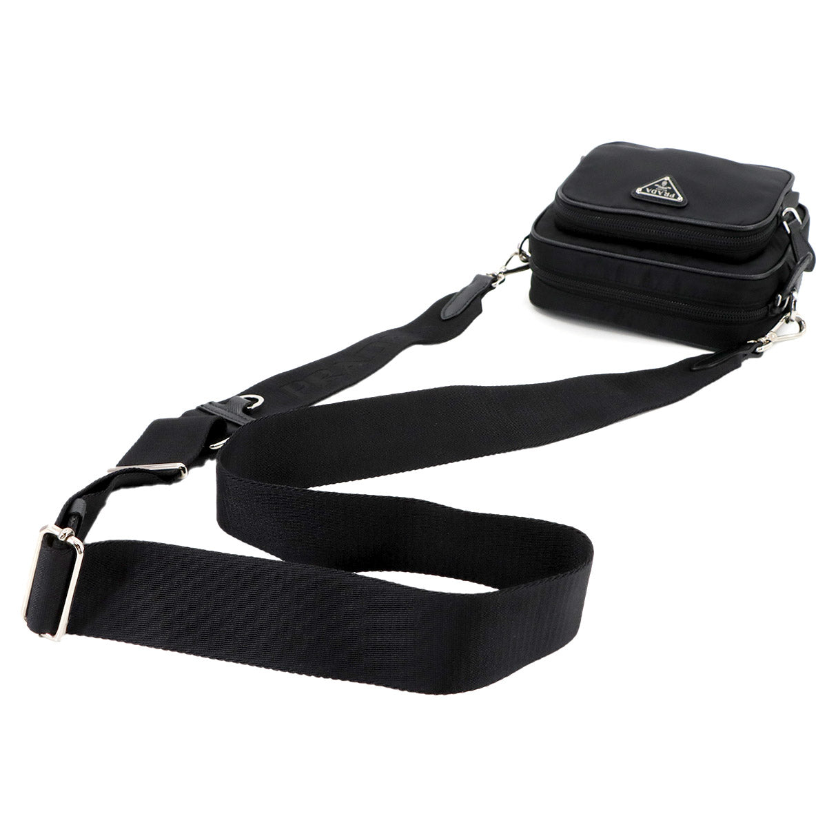 Re-Edition 2005 Shoulder Bag Nylon Leather Black 1BH153