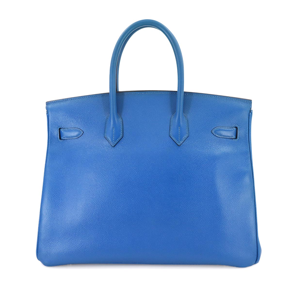 Birkin 35 Couchevel Epsom Blue Hand Bag Purse