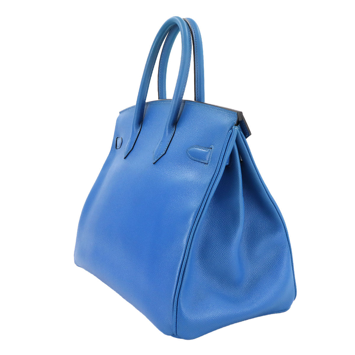 Birkin 35 Couchevel Epsom Blue Hand Bag Purse