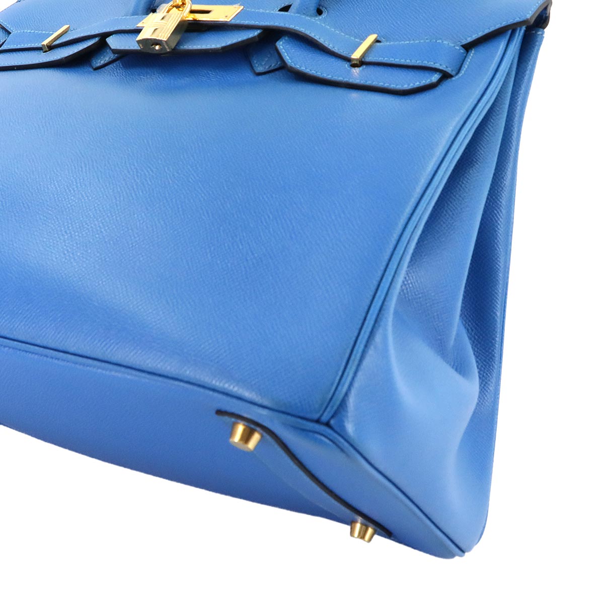 Birkin 35 Couchevel Epsom Blue Hand Bag Purse