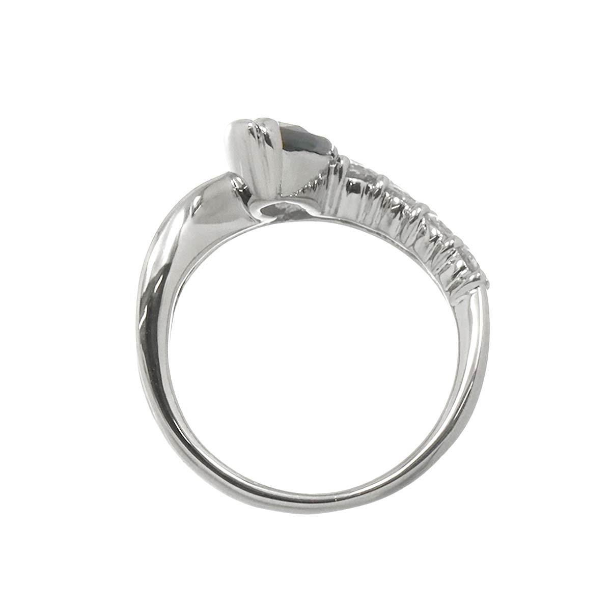 Sapphire 1.07ct Diamond 0.36ct Ring Pt Platinum size4.5-4.75(US)