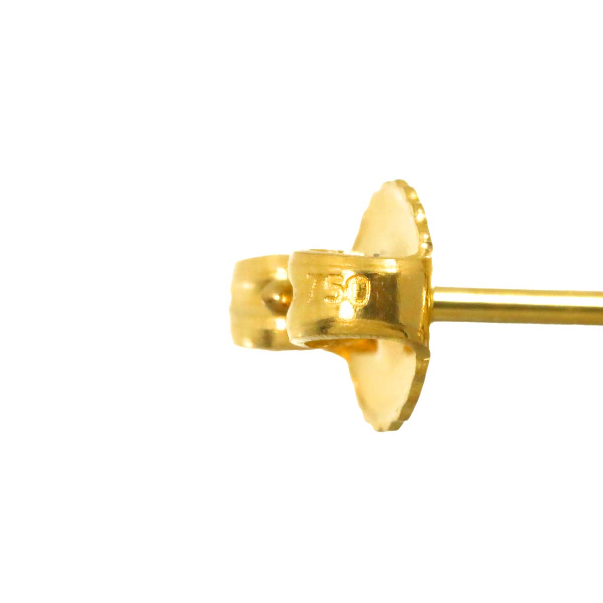 Bird cross Earrings Pierced 18K Yellow Gold 750