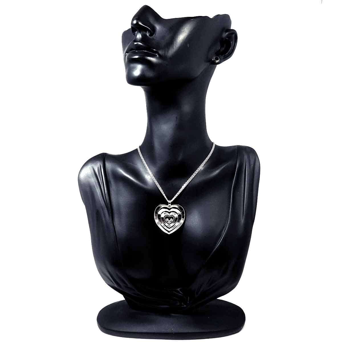 Happy Diamond Necklace 18K White Gold 750