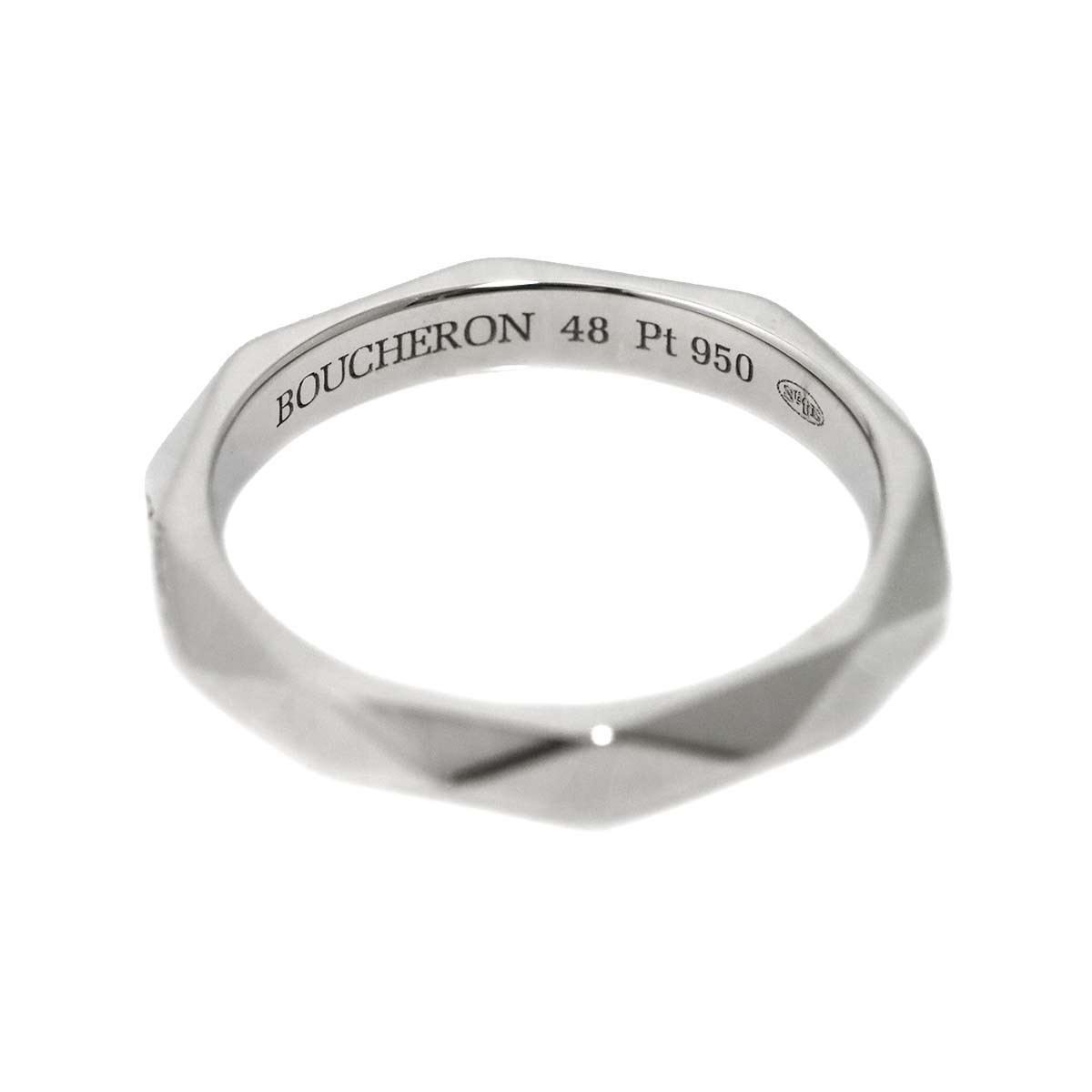 Facet MM Diamond Ring Pt Platinum Size48 4.5(US)