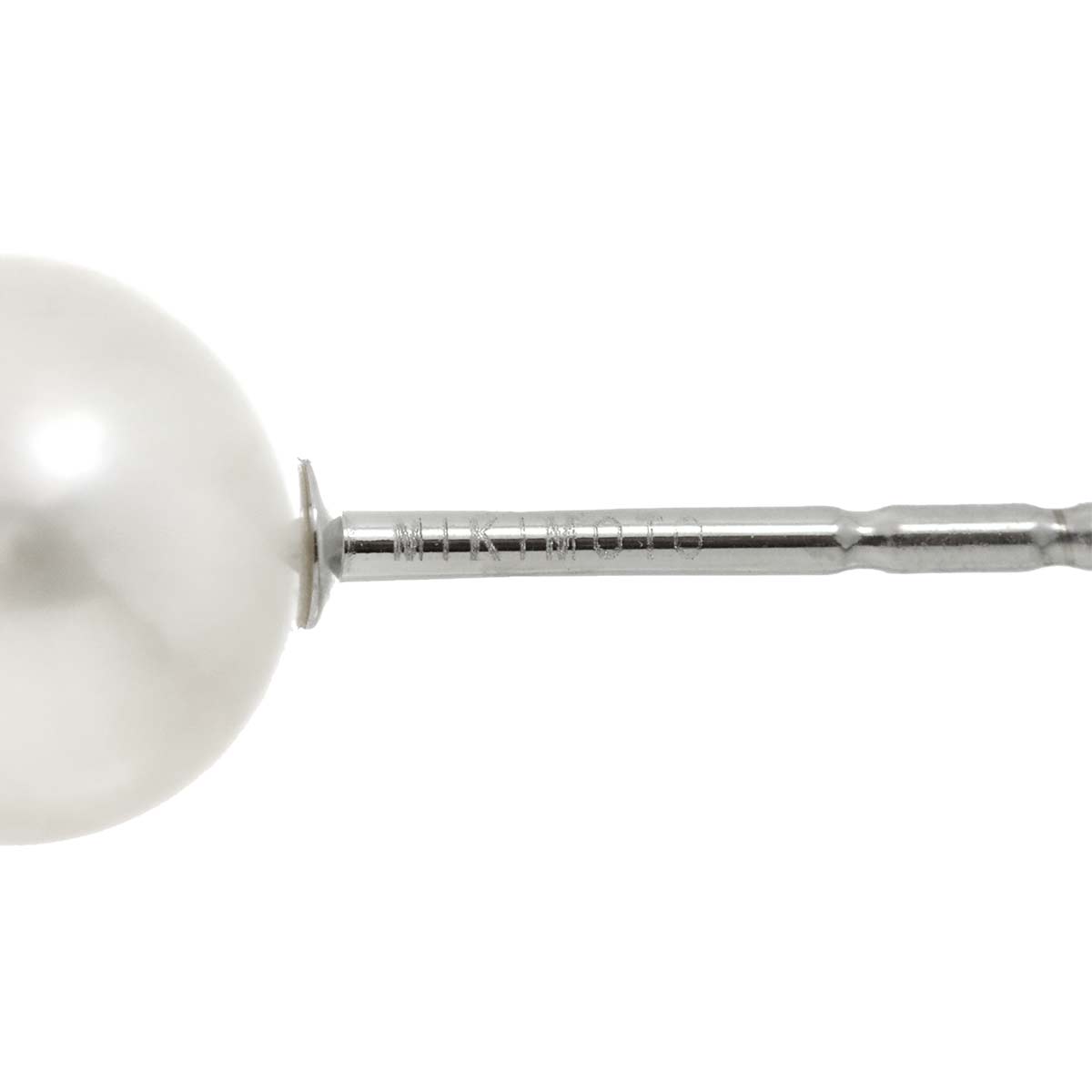Akoya Pearl 4.9mm Earrings Pierced 18K WG 750