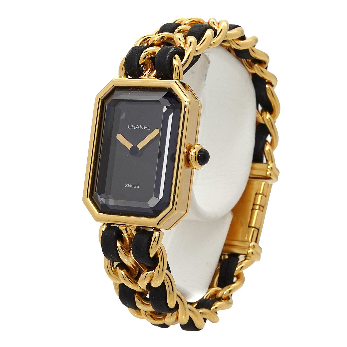 Premiere Size S H0001 Vintage Quartz Black Dial Ladies Watch