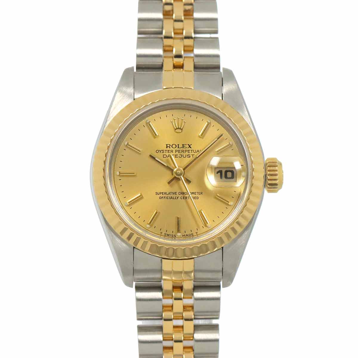 Datejust 69173 Serial U 750 YG 2P Diamond Gold Dial Ladies