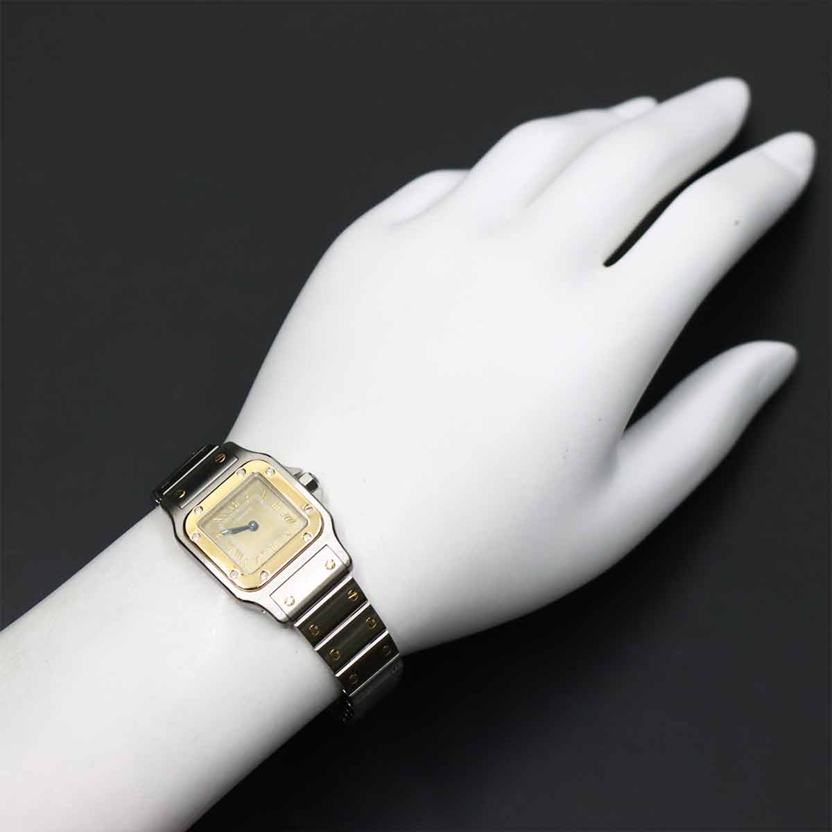 Santos Galbee SM W20031C4 YG Gray Dial Ladies Watch