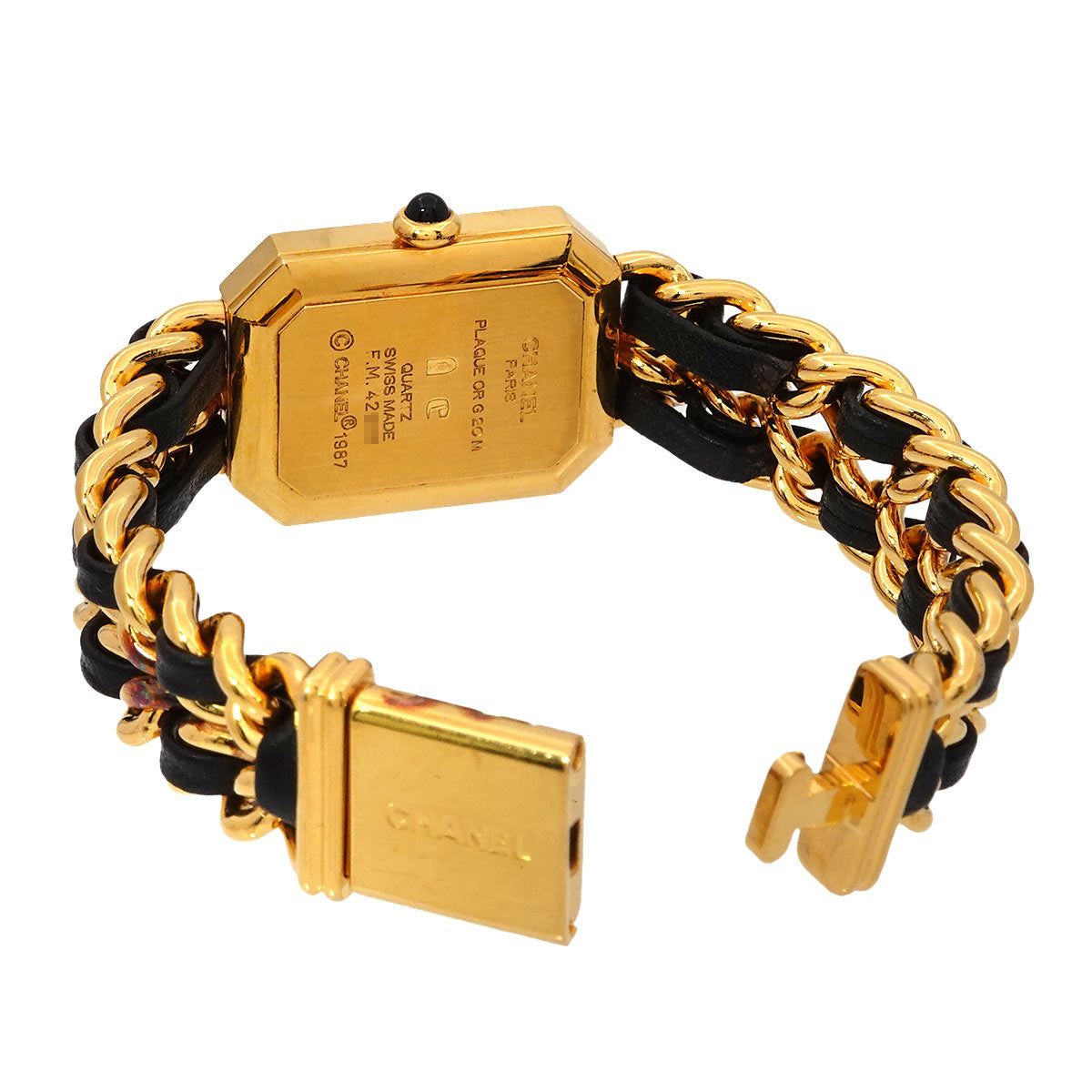 Premiere Size S H0001 Vintage Quartz Black Dial Ladies Watch