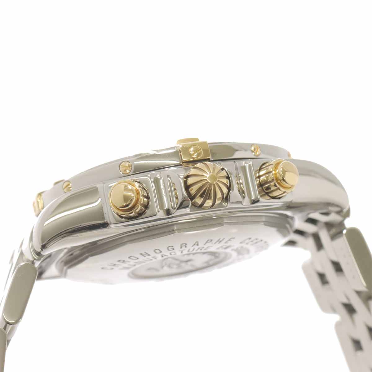 Chonomat Evolution B13356 750 YG White Shell Dial Date