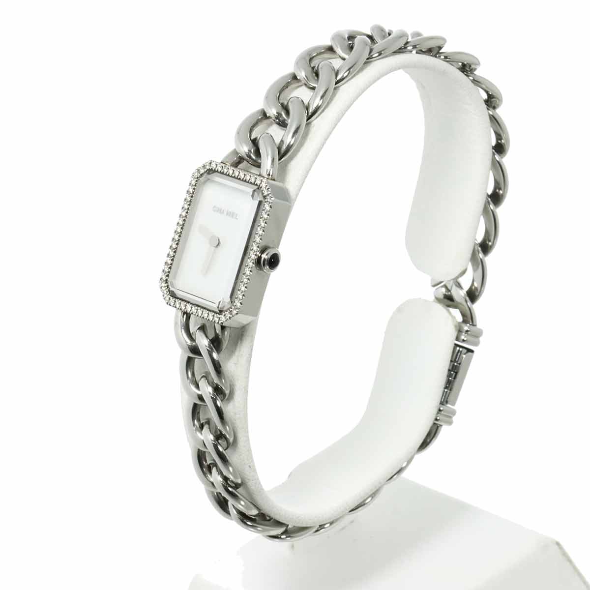 Premiere H3253 Diamond Bezel White Shell Dial Ladies Watch