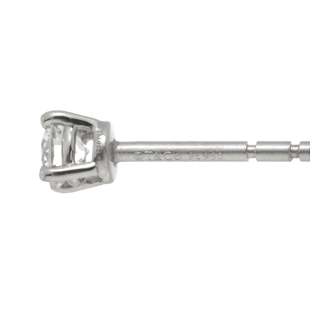Diamond 0.18ctx2 H/VS1/3EX Earrings Pierced Pt