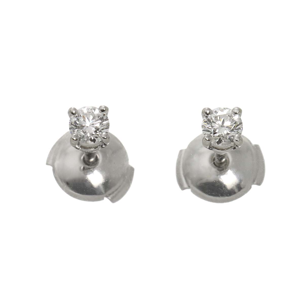 Diamond 0.18ctx2 H/VS1/3EX Earrings Pierced Pt