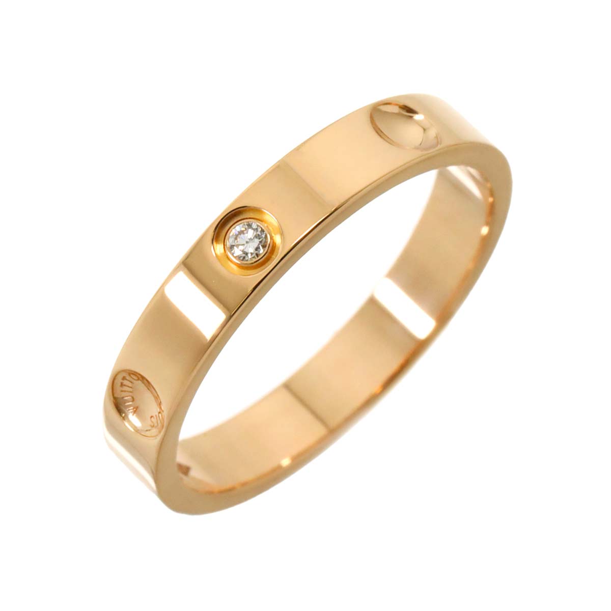Alliance Anplant Diamond Ring K18 PG 750 Size55 7.25(US)