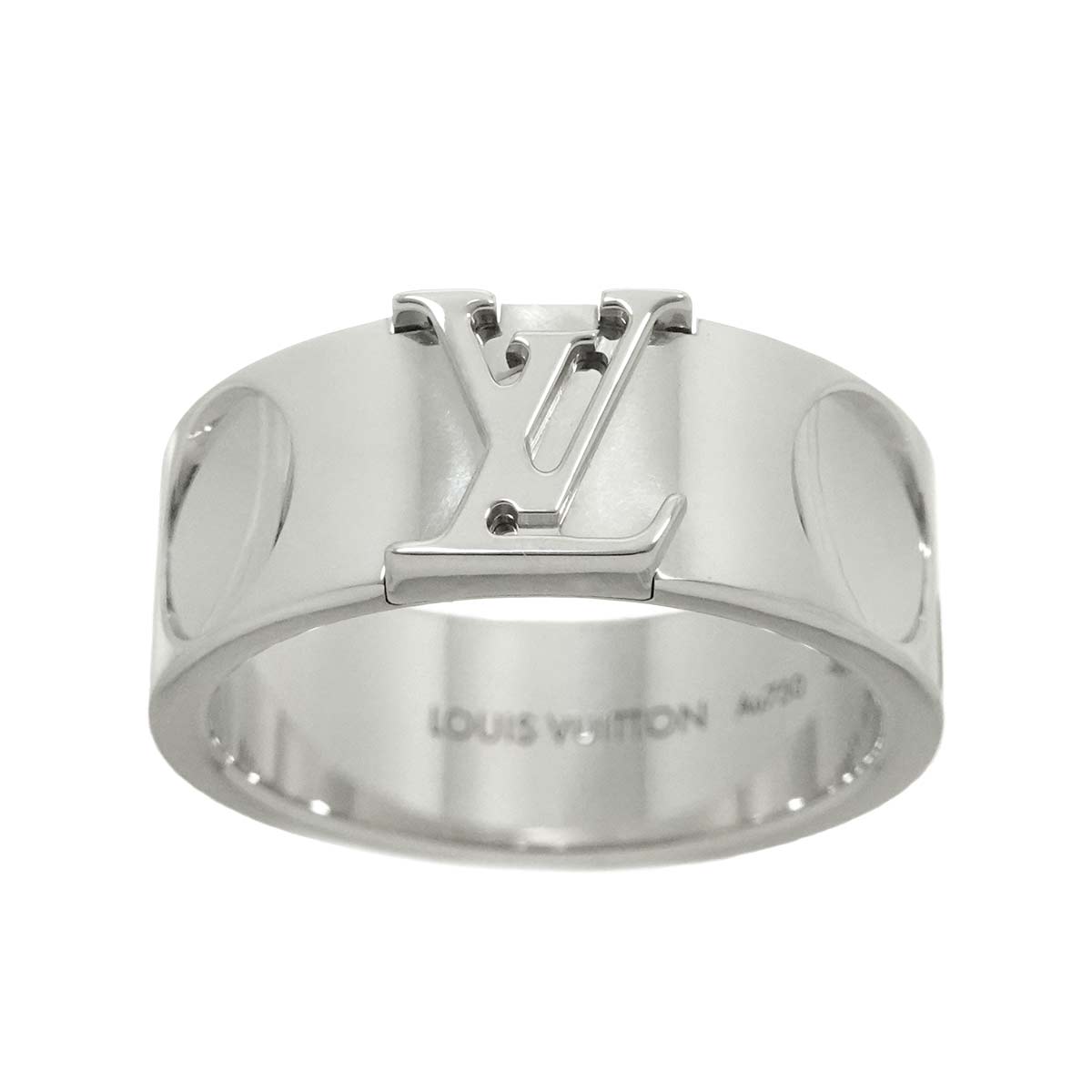 Large Empreinte Ring 18K WG 750 size58 7.75-8(US)