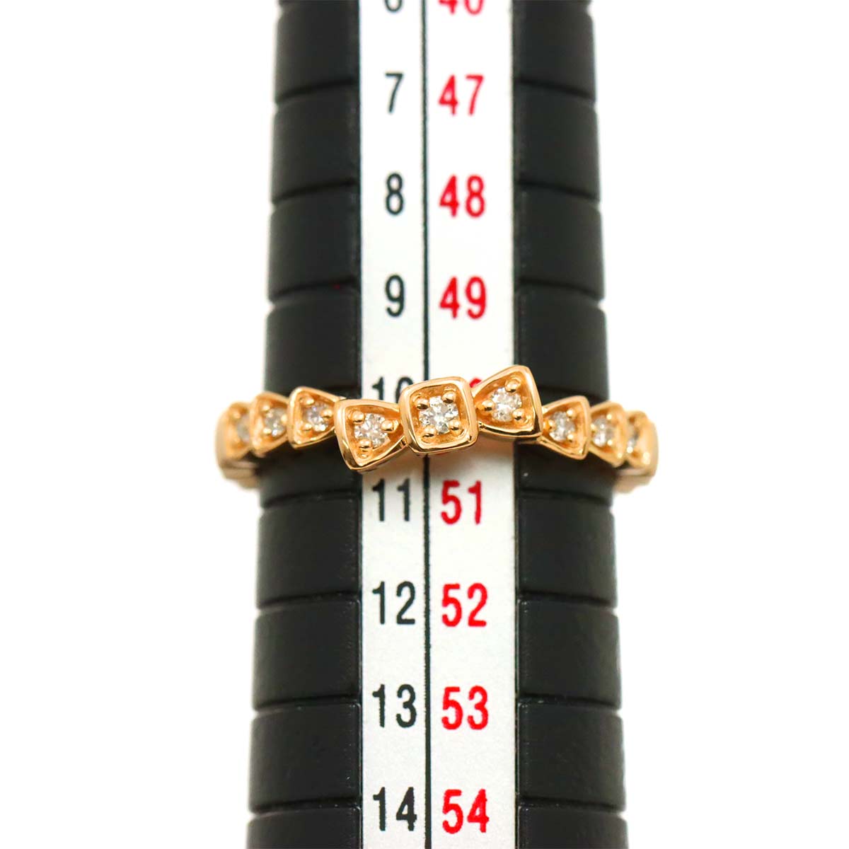 Diamond 0.108ct Ring 18K PG 750 Size5.25(US)