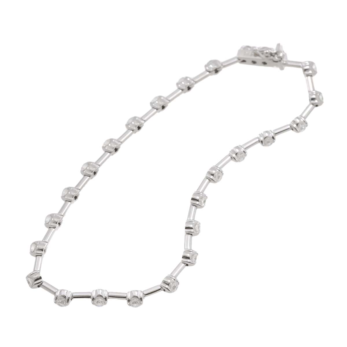 Diamond 1.25ct Bracelet 18K White Gold 750