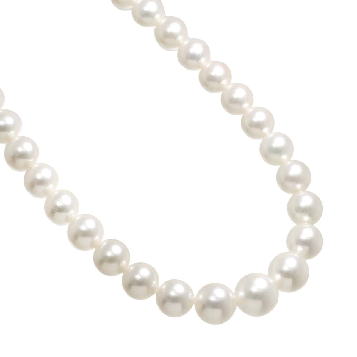 Akoya Pearl 7.0-6.5mm Necklace SV Silver