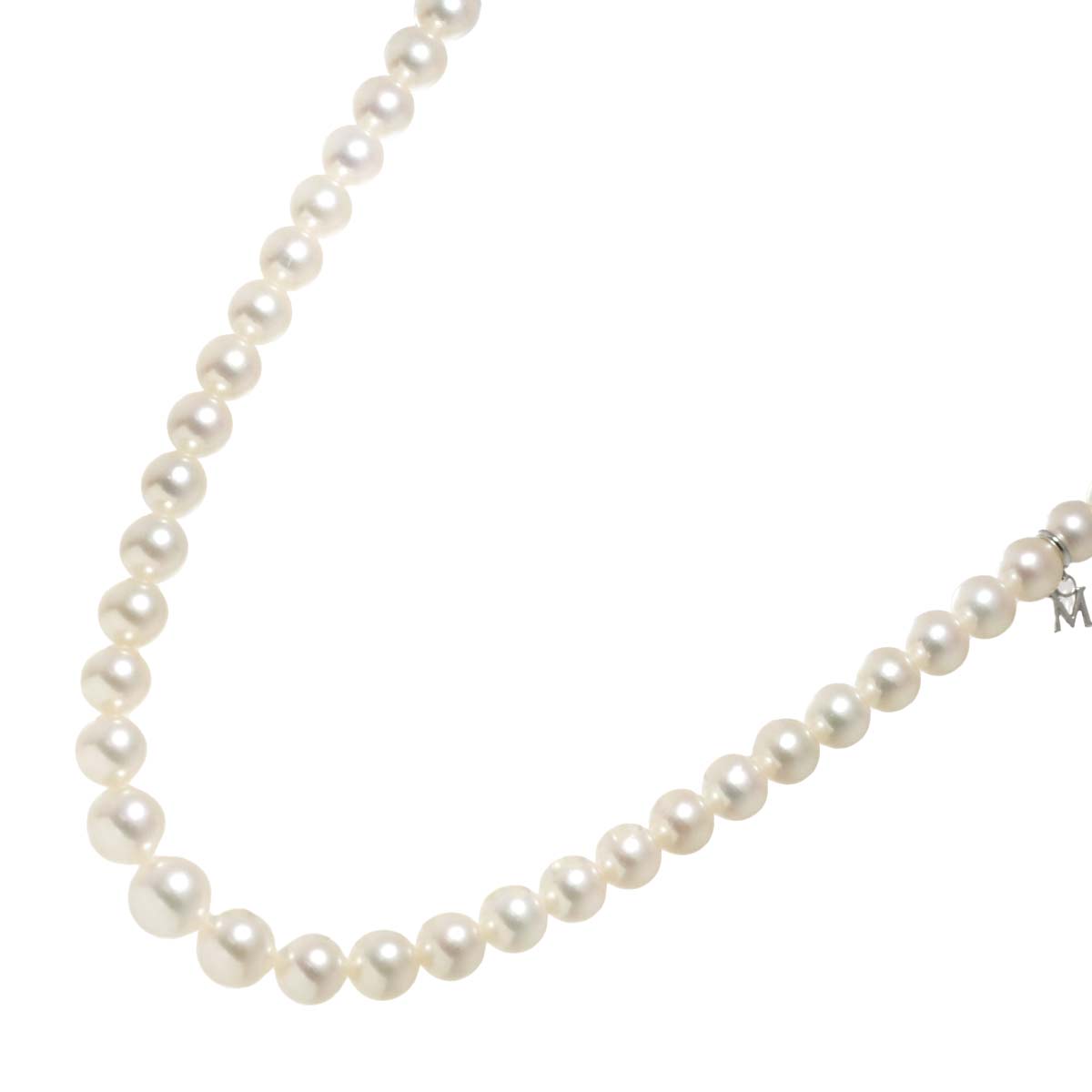 Akoya Pearl 7.0-6.5mm Necklace SV Silver