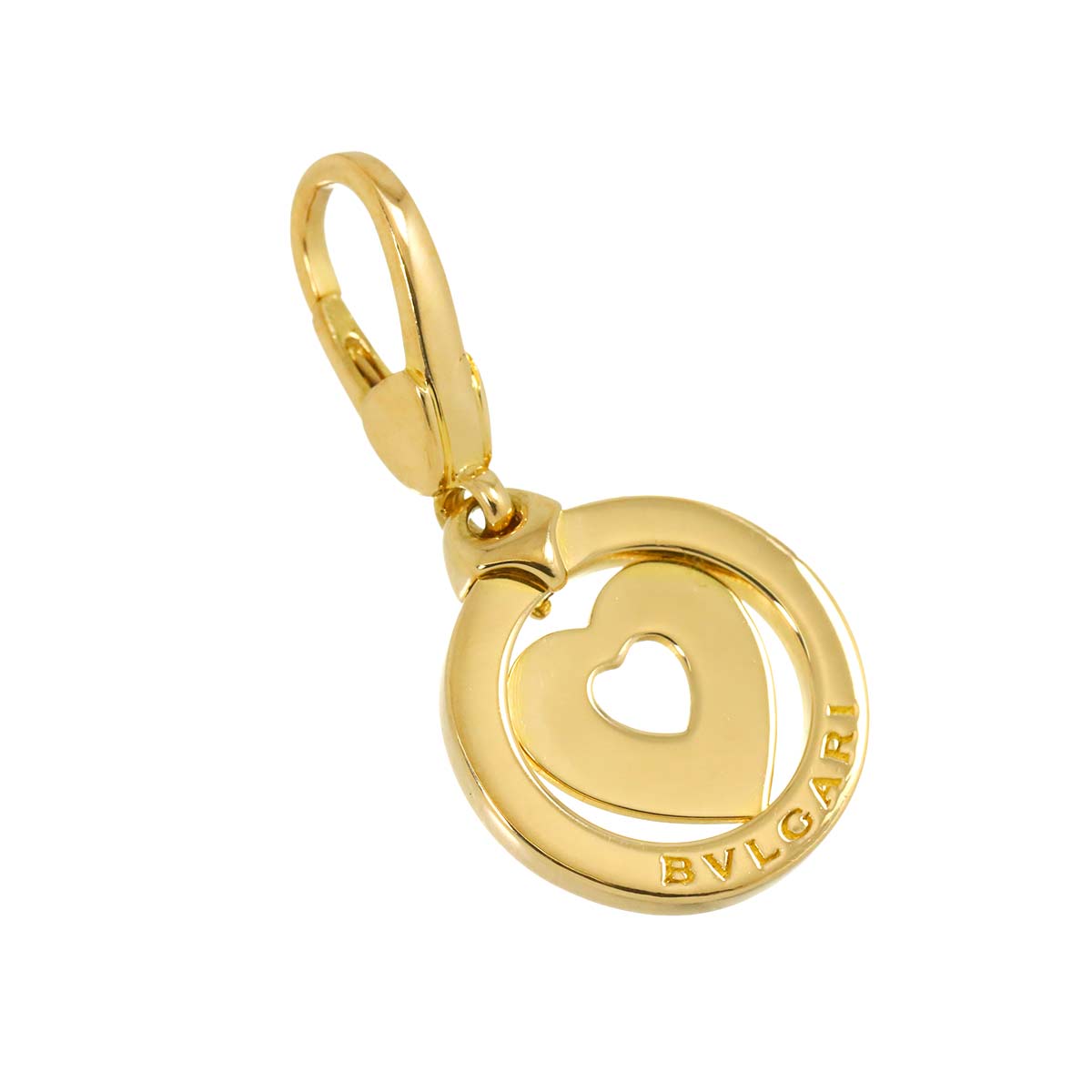 Tondo Heart Pendant Top 18K YG 750