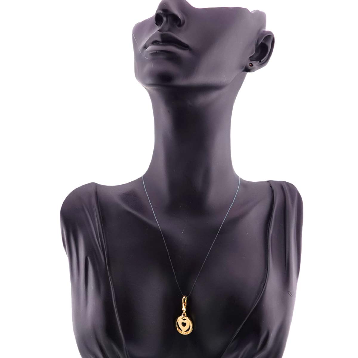 Tondo Heart Pendant Top 18K YG 750