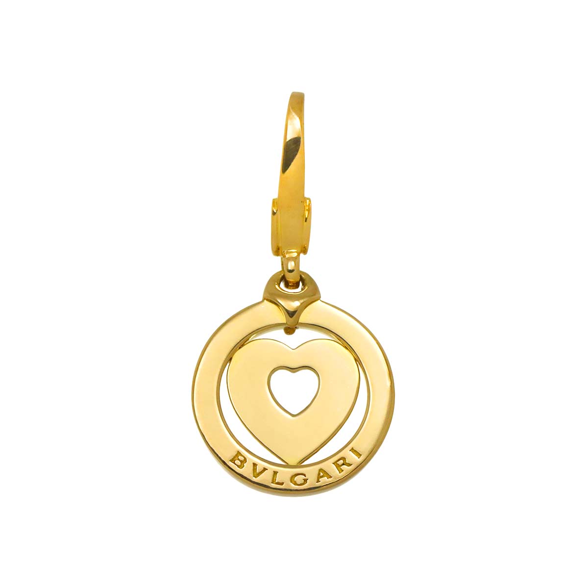 Tondo Heart Pendant Top 18K YG 750