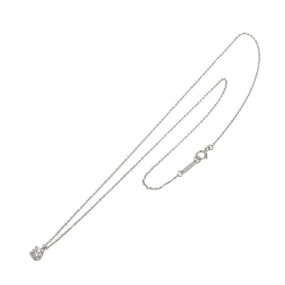 Solitaire Diamond Necklace Platinum