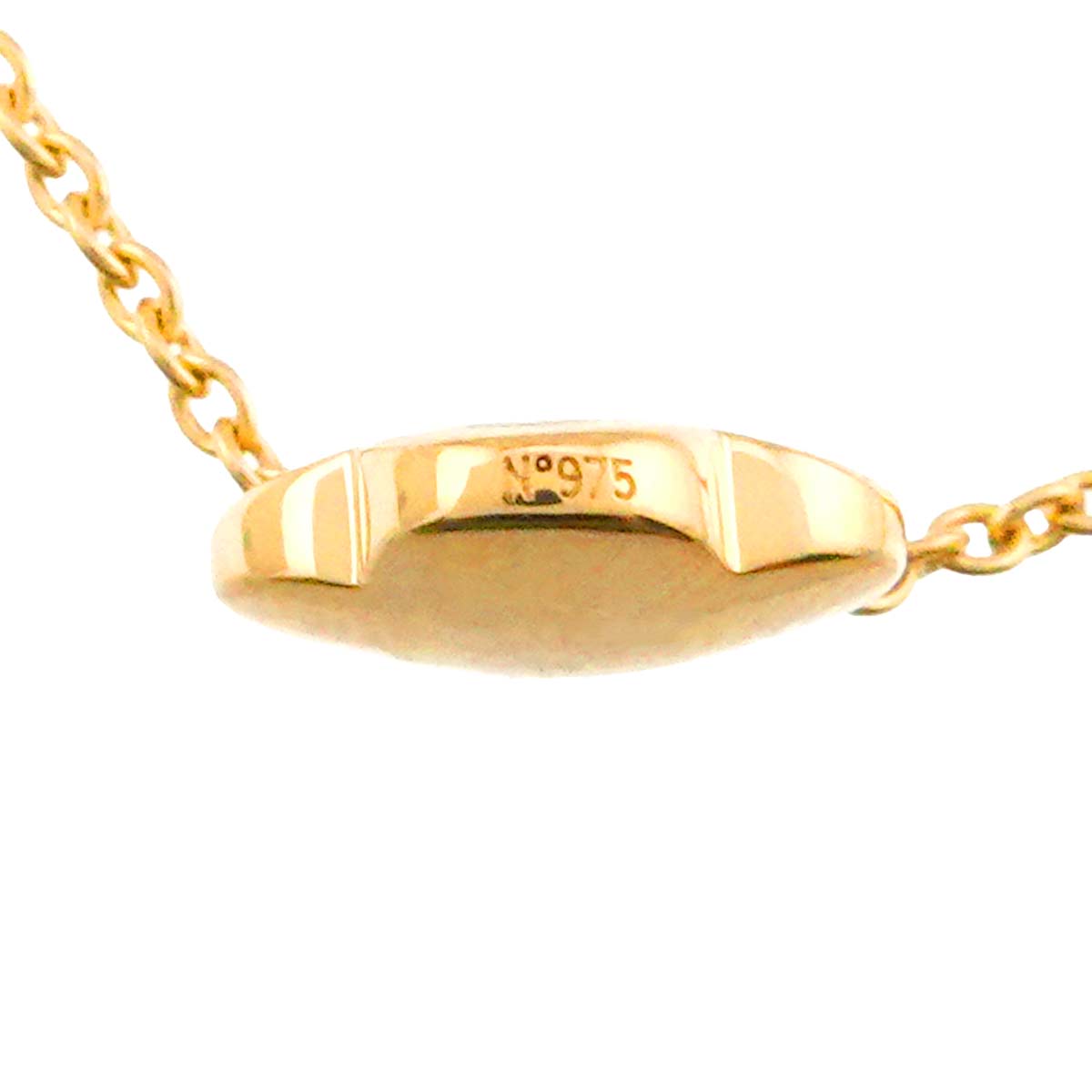 Pure Alhambra Mother of Pearl MOP Necklace 18K YG 750