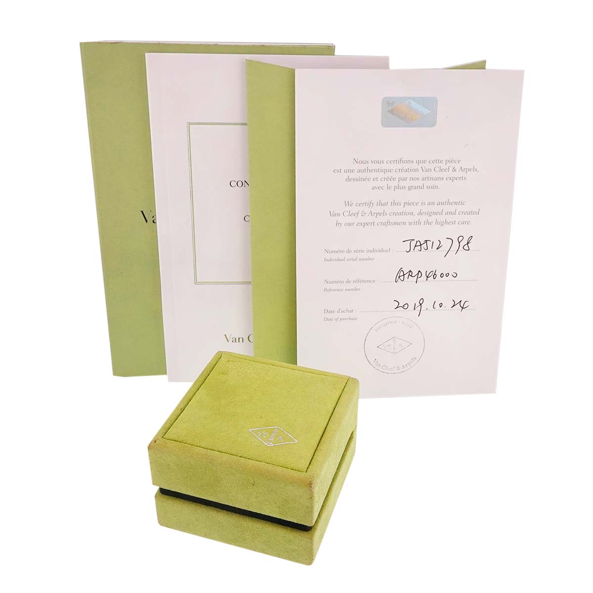 Vintage Alhambra Blue Sable Diamond Necklace 18K YG