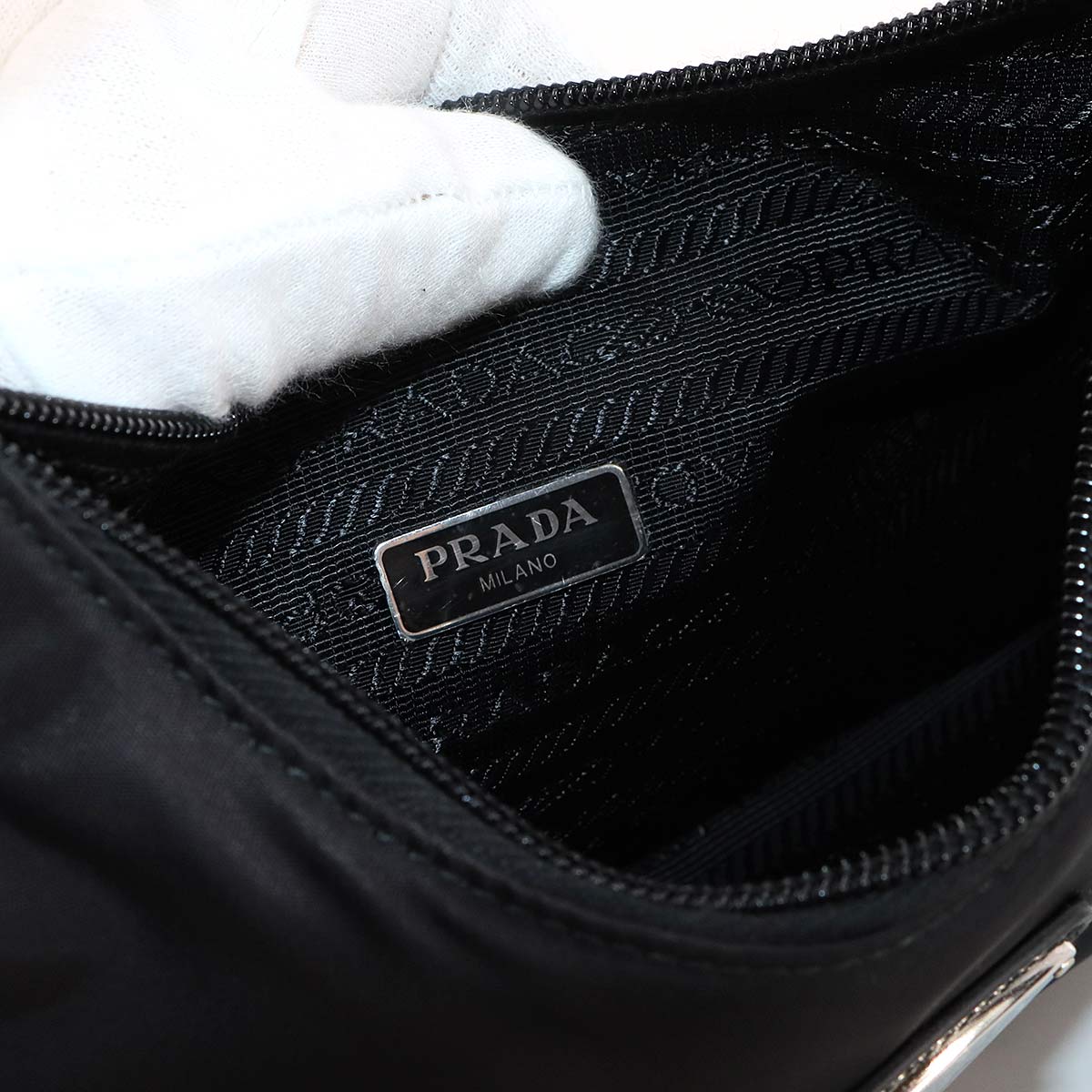 Re-Edition 2000 Mini Hand Bag Nylon Nero Black 1NE515 Purse