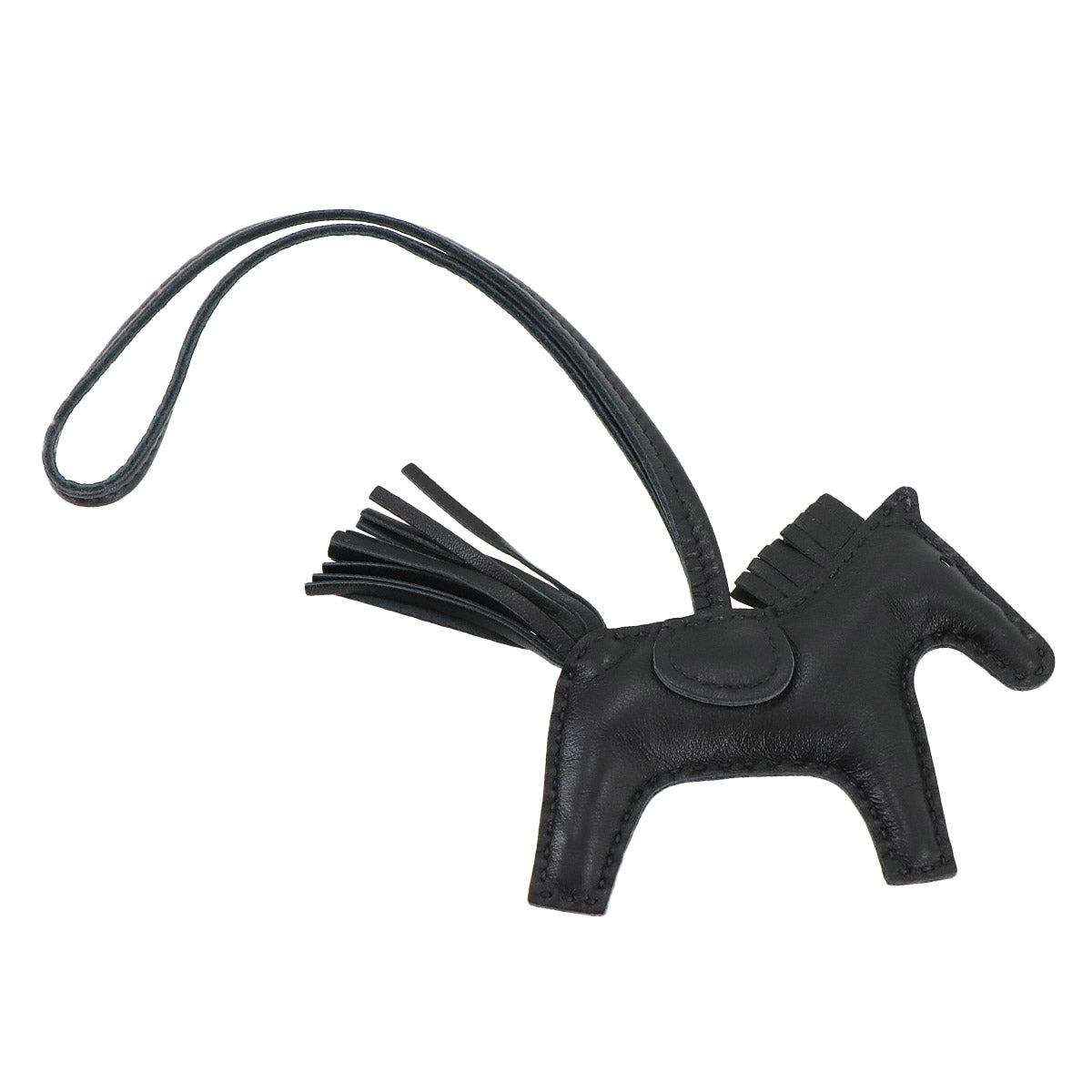 Rodeo PM Bag Charm Agneau Milo So Black Horse Accessory