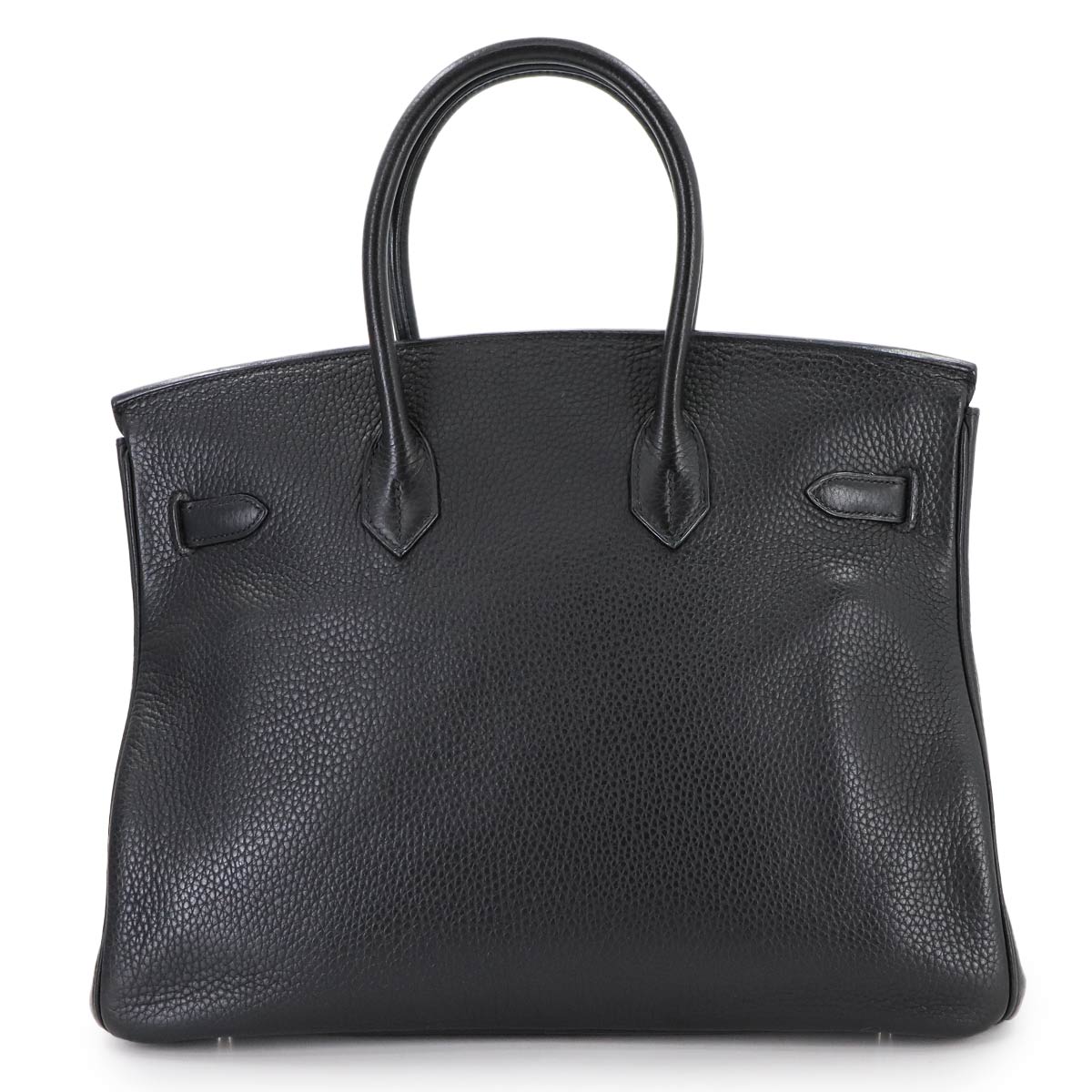Birkin 35 Hand Bag Taurillon Clemence Leather Black Purse