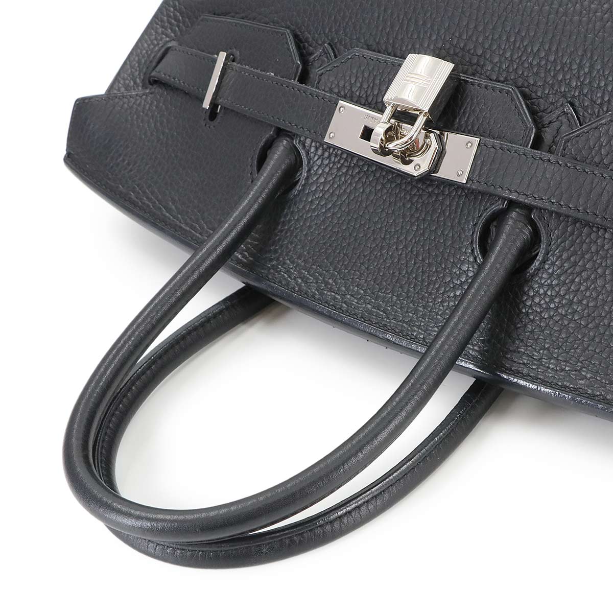 Birkin 35 Hand Bag Taurillon Clemence Leather Black Purse